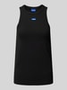 Hugo Blue Tanktop mit Label-Detail Black