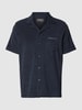 Lyle & Scott Regular fit vrijetijdsoverhemd met borstzak Donkerblauw