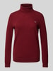 Gant Gebreide coltrui, model 'EXTRAFINE' Bordeaux