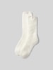 Juvia Socken mit Label-Detail im 2er-Pack Ecru