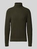 SELECTED HOMME Regular fit coltrui in wafelstructuur, model 'TOM' Donkergroen