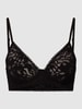 Calvin Klein Underwear Bralette mit Spitzenbesatz Modell 'UNLINED' Schwarz