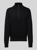 BOSS Orange Strickpullover mit Label-Detail Modell 'Kanobix' Black