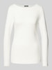 Zero Longsleeve mit U-Boot-Ausschnitt Offwhite