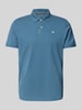 Tom Tailor Regular Fit Poloshirt aus Baumwoll-Piqué mit Logo-Stitching Dunkelblau