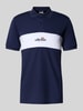 Ellesse Slim Fit Poloshirt mit Label-Print Modell 'MACKENNA' Dunkelblau