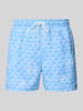 Tommy Hilfiger Regular Fit Badehose mit Logo-Stitching Bleu
