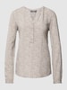 Montego Bluse mit Allover-Muster  Taupe