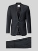ROY ROBSON Slim Fit Anzug aus Woll-Mix in unifarbenem Design Black