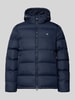 Gant Regular Fit Steppjacke mit Logo-Stitching Modell 'Cloud' Dunkelblau