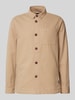 Barbour Hemdjacke mit Knopfleiste Sand