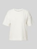 s.Oliver RED LABEL Regular Fit T-Shirt mit strukturierter Oberfläche Offwhite