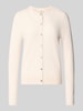 Christian Berg Woman Regular Fit Strickjacke aus Viskose-Mix mit Muschelsaum Rose