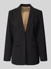 MOS MOSH Regular Fit blazer met reverskraag model 'Leonora' Zwart