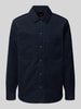 BOSS Orange Regular Fit Hemdjacke aus Baumwoll-Mix Modell 'Locky_2_M' Marine