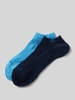 Burlington Sneakersocken mit Logo- und Label-Print im 2er-Pack Blau