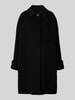 ICONS Cinzia Rocca Wollmantel aus Woll-Kaschmir-Mix Black