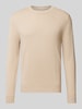 Pepe Jeans Strickpullover mit Rundhalsausschnitt Modell 'Andre' Beige