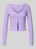 Only Shirt met lange mouwen en boothals, model 'KASSI' Violet