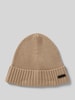 MCNEAL Beanie mit Label-Badge Sand Melange