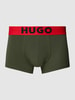 HUGO Boxershort met elastische band met logo Olijfgroen