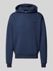 REVIEW Hoodie met labeldetail Marineblauw