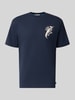 Scotch & Soda Oversized T-Shirt mit Logo-Stitching Marine