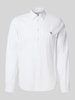 PAUL SMITH Tailored Fit Freizeithemd mit Kentkragen Weiss