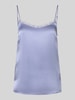 Marc Cain Seidentop mit Spitzenbesatz Lavender