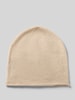 MOS MOSH Beanie aus reinem Kaschmir Modell 'Rua' Sand