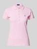 Polo Ralph Lauren Poloshirt mit Label-Stitching Modell 'JULIE' Rosa