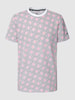 Christian Berg Men T-shirt met all-over print Wit