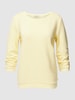 Tom Tailor Denim Sweatshirt met 3/4-mouwen in effen design Lichtgeel