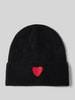 Jake*s Casual Mütze mit Woll-Anteil Black
