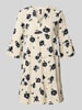 VERO MODA Ausgestelltes Blusenkleid aus reiner Baumwolle Modell 'DICTHE' Beige