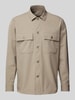 Roy Robson Regular Fit Hemdjacke mit Brustpattentaschen Beige