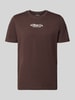 s.Oliver RED LABEL regular fit T-shirt van puur katoen Chocoladebruin