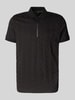 BOSS Green Relaxed Fit Poloshirt mit Strukturmuster Modell 'MIRROR' Black