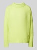 HUGO Wollpullover mit Label-Stitching Modell 'Sloossy' Neon Gelb