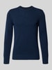 Marc O'Polo Regular Fit Strickpullover aus Woll-Mix Dunkelblau