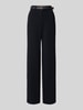 Max Mara Studio Regular Fit Weite Hose mit Gürtel Modell 'TAMICO' Marine
