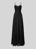 Luxuar Abendkleid mit Herz-Ausschnitt Black