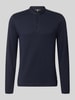 CINQUE Longsleeve mit Knopfleiste Modell 'BADO' Marine