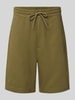 Hugo Blue Sweatshorts mit Logo-Patch Modell 'Nasensio' Oliv