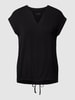 Christian Berg Woman T-Shirt mit Kappärmeln Black