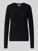 Christian Berg Woman Gebreide pullover van puur kasjmier Zwart