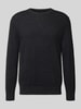 Marc O'Polo sweter w kroju regular fit z mieszanki bawełny z dodatkiem żywej wełny Ciemnoszary