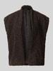 ONLY Regular Fit Weste in Teddy-Optik Modell 'NAYA' Schoko