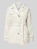 s.Oliver RED LABEL Kurzer Trenchcoat mit Bindegürtel Offwhite