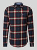 Superdry Slim fit vrijetijdsoverhemd met labelpatch, model 'Lumberjack' Donkerblauw